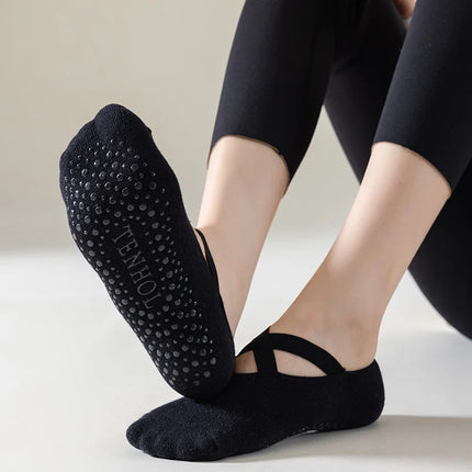 Chaussettes de yoga antidérapantes