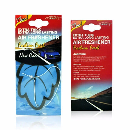 6-Piece Vanilla Scented Leaf-Shaped Car Air Freshener - Wnkrs