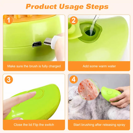 Brosse de toilettage électrique pour animaux de compagnie