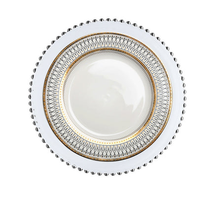 European-style plate Wobble plate plate Gold plated plate Glass beads Dot plate ceramic - Wnkrs