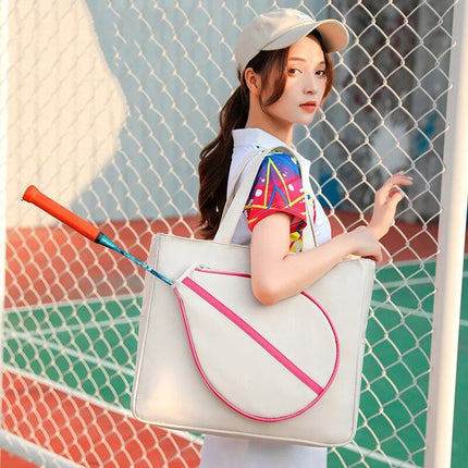 Multifunctional Tennis and Badminton Racket Bag - Portable, Waterproof, Unisex Shoulder Sports Bag - Wnkrs