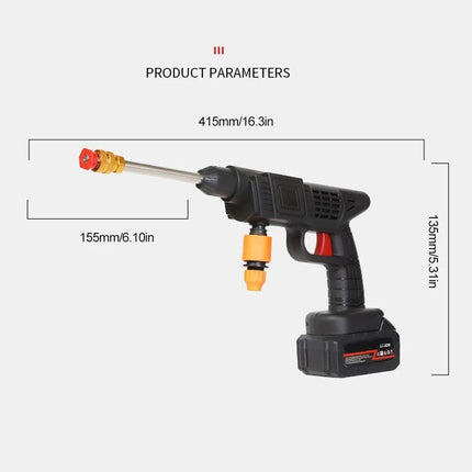 Wireless 6000mAh High-Pressure Car & Garden Washer with Foam Generator - Wnkrs