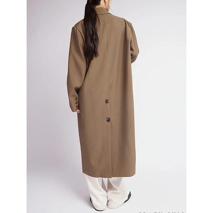 Trench-coat croisé à carreaux pour femme