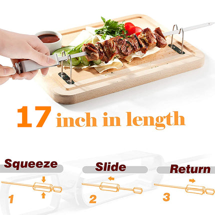 Brochetas de acero inoxidable para kebab