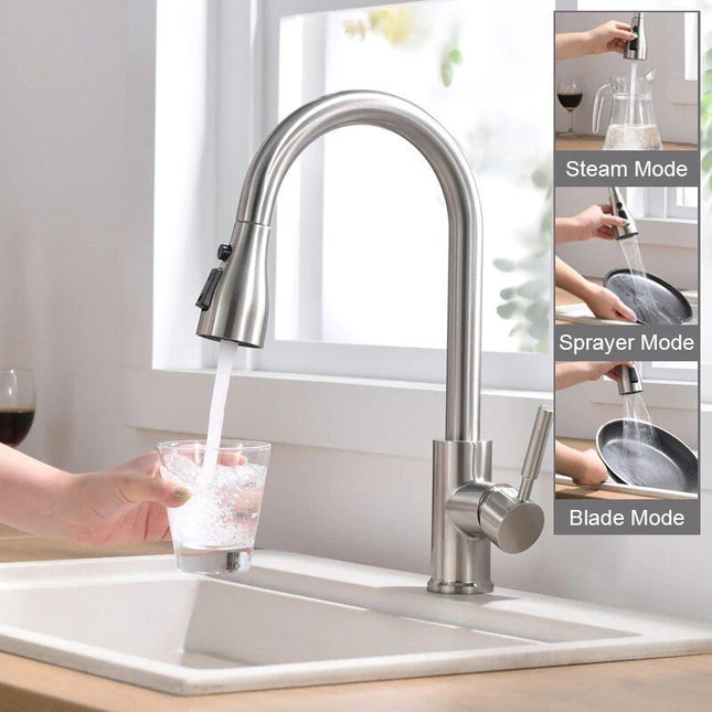 Kitchen Faucet with Pull-Out Sprayer - Wnkrs