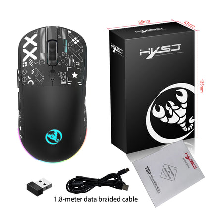 Souris sans fil Bluetooth RVB T90