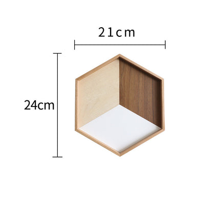 wooden tray wooden plate hexagon - Wnkrs