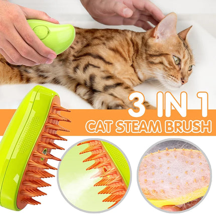 Brosse à vapeur 3 en 1 pour animaux de compagnie