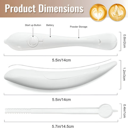 Stylo électrique Latte Art pour la décoration de café, de gâteaux et d'épices