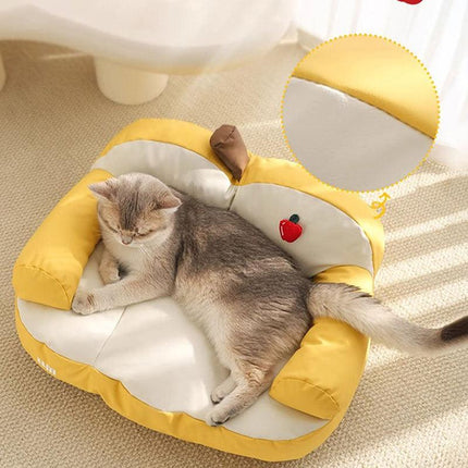 Cama para gatos y cachorros de colores dulces