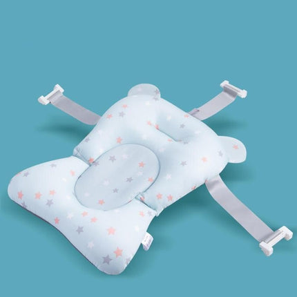 Adjustable Newborn Bath Cushion - Star Pattern, Foldable Baby Bath Seat - Wnkrs