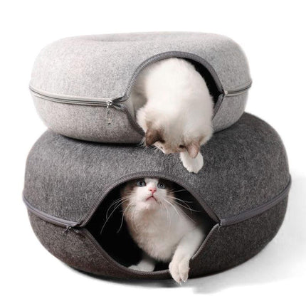 Donut Cat Bed for 2 Cats - Wnkrs