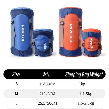 Ultra-Light, Waterproof Cotton Sleeping Bag with Compression Storage - Wnkrs