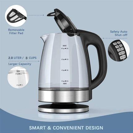 Electric Kettle with Temperature Control and Keep Warm Feature - Wnkrs