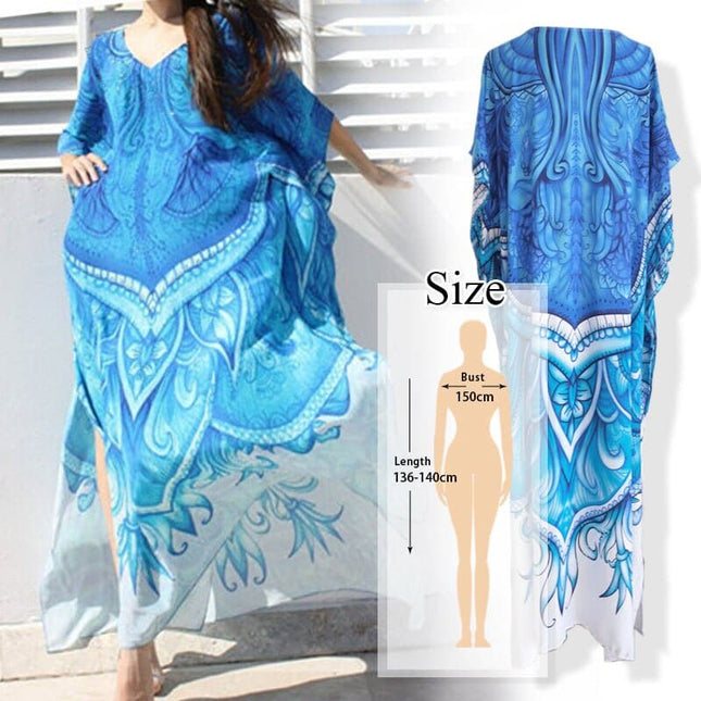 Women's Boho Style Printed Dress - Wnkrs