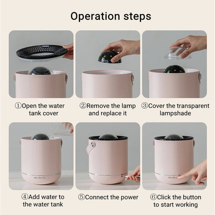 Lámpara proyector de estrellas Humidificador de aromaterapia