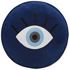 Blue eye round pillow / With core
