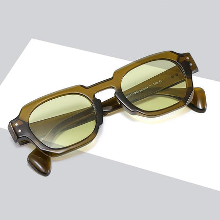 Lunettes de soleil carrées vintage avec protection UV400