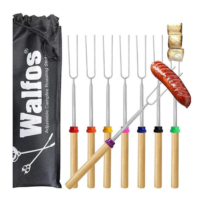 Brochetas de metal dobles