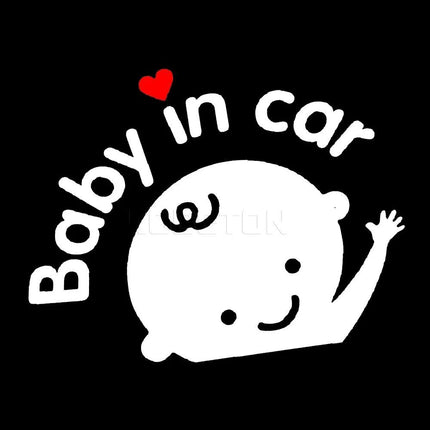 Baby on Board 3D Cartoon Car Sticker - Funny Safety Warning Decal - Wnkrs