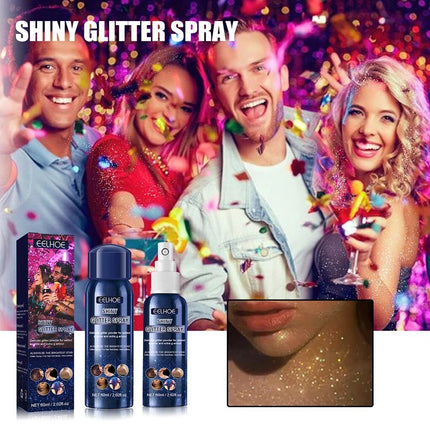 Shiny Glitter Spray Sparkle Spray For Clothes, Body, and Hair - Wnkrs