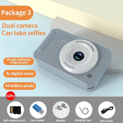 High-Definition 4K Digital Camera for Travel and Selfies