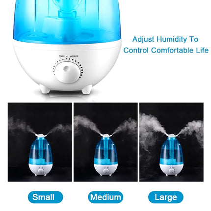 Humidificateur d'air domestique 4000 ml avec deux buses