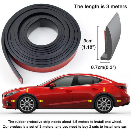 Universal Car Wheel Arch Protectors & Mud Guard Kit - Wnkrs