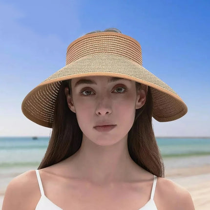 Chapeau pare-soleil pliable à paillettes – Protection UV, casquette d'extérieur respirante et élégante