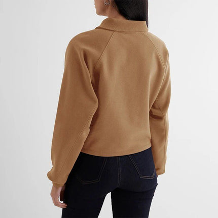 Pull polaire zippé confortable pour l'automne