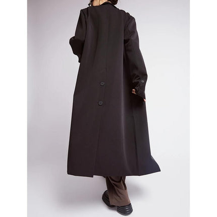 Trench-coat croisé à carreaux pour femme