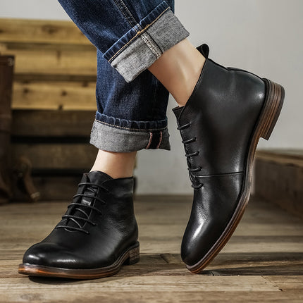 Bottines vintage faites main pour hommes