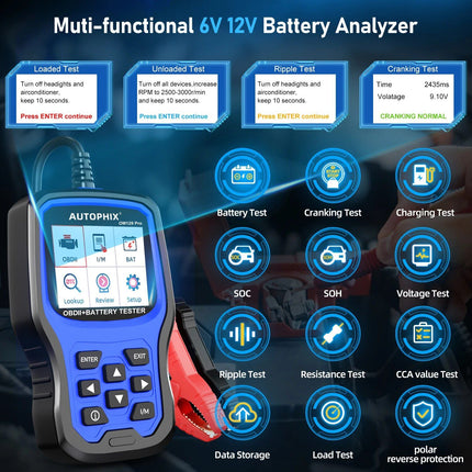 Pro 2-in-1 OBD2 Scanner and Battery Tester for Enhanced Vehicle Diagnostics - Wnkrs