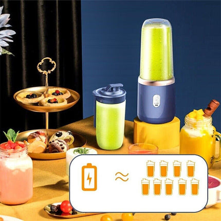 Electric Juice Maker Portable Blender Smoothie Mini Juicer Fruit Machine 400ml - Wnkrs