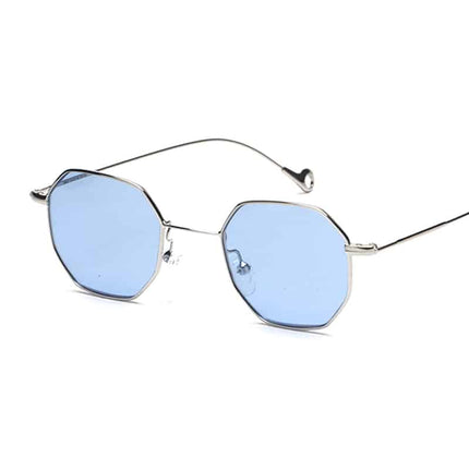 Vintage Tinted Polygon Frame Women's Sunglasses - Wnkrs