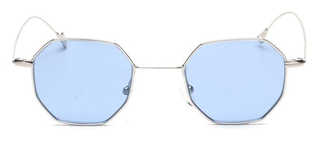 Vintage Tinted Polygon Frame Women's Sunglasses - Wnkrs