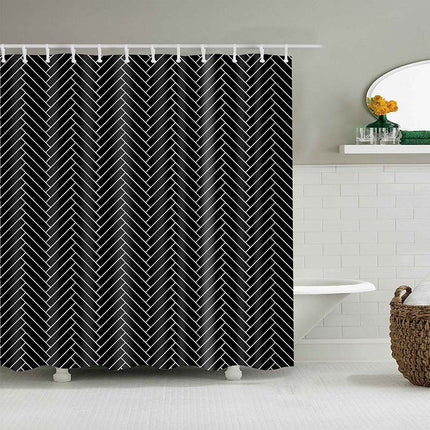 Waterproof Geometric Pattern Shower Curtains - Wnkrs