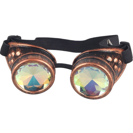 Colorful Kaleidoscope Design Steampunk Sunglasses - Wnkrs