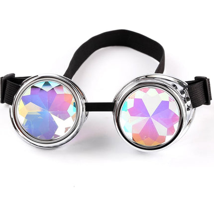 Colorful Kaleidoscope Design Steampunk Sunglasses - Wnkrs