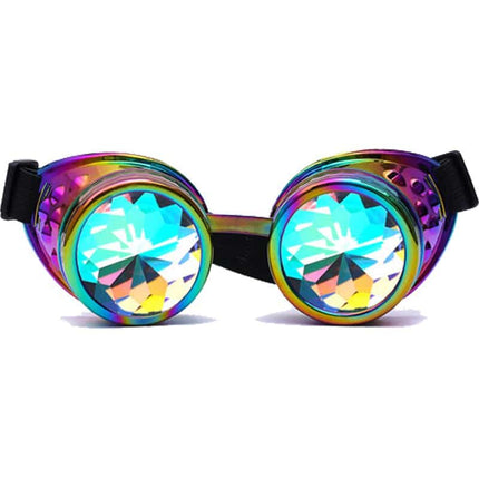 Colorful Kaleidoscope Design Steampunk Sunglasses - Wnkrs