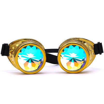 Colorful Kaleidoscope Design Steampunk Sunglasses - Wnkrs