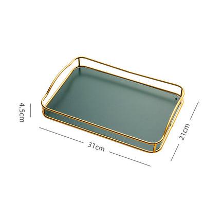 Household Rectangular Tea Tray Water Cup Storage Tray - Wnkrs