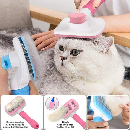 Brosse autonettoyante pour animaux de compagnie : dites adieu aux enchevêtrements et aux tapis !