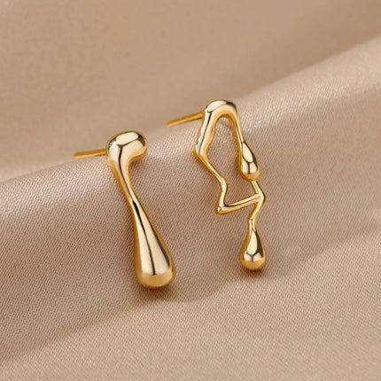 Liquid Stud Earrings - Wnkrs