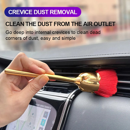 Universal Car Detailing Brush with Soft Bristles