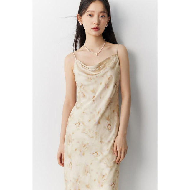 Robe mi-longue à bretelles fleuries Summer Romance