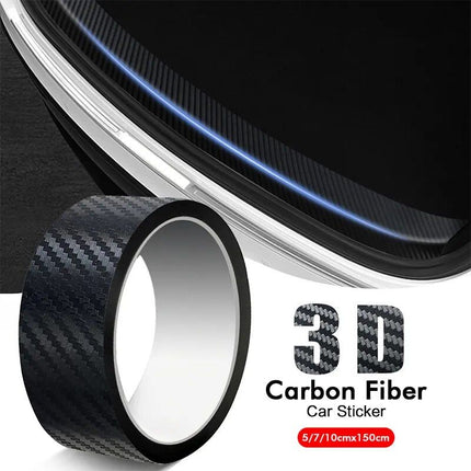 3D Carbon Fiber Car Protection Sticker Tape - DIY Waterproof Anti-Scratch Roll - Wnkrs