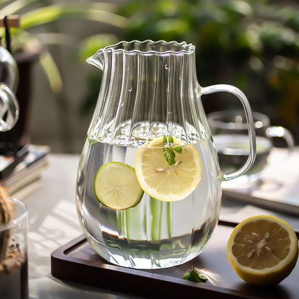 Hervidor de agua de vidrio resistente a altas temperaturas de 1700 ml para bebidas frías y calientes