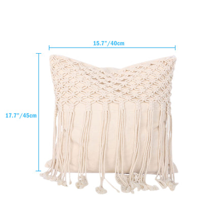 Hand-woven tassel pillow - Wnkrs