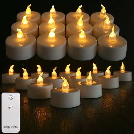 LED Flameless Tea Light Candles with Remote - Wnkrs